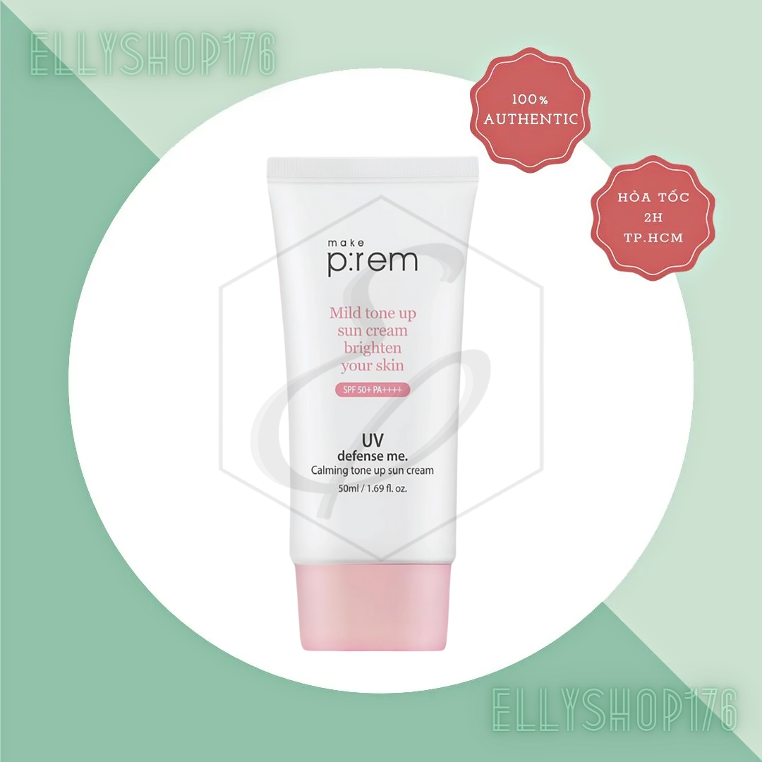 Kem Chống Nắng Make P:rem UV Defense Me Calming Tone Up Sun Cream SPF50+PA++++