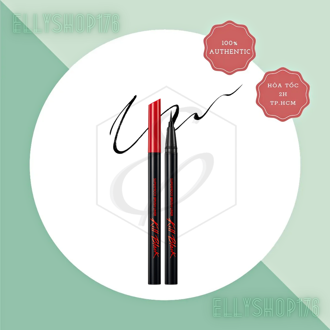 Kẻ Mắt Nước Clio Superproof Brush Liner Kill Black #01 Black