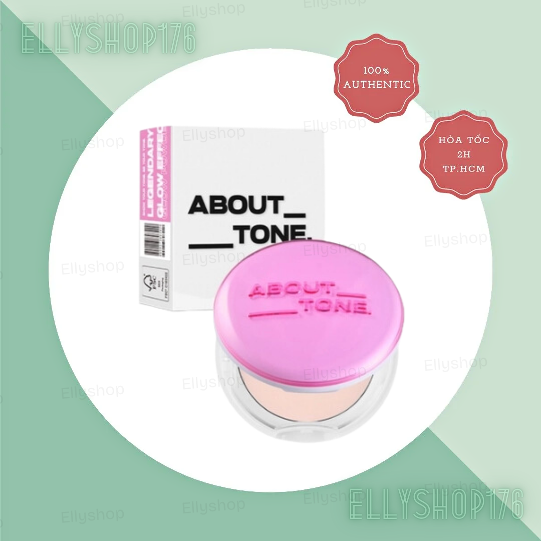 Phấn Phủ About Tone Glow Powder Pact ( Màu Hồng )