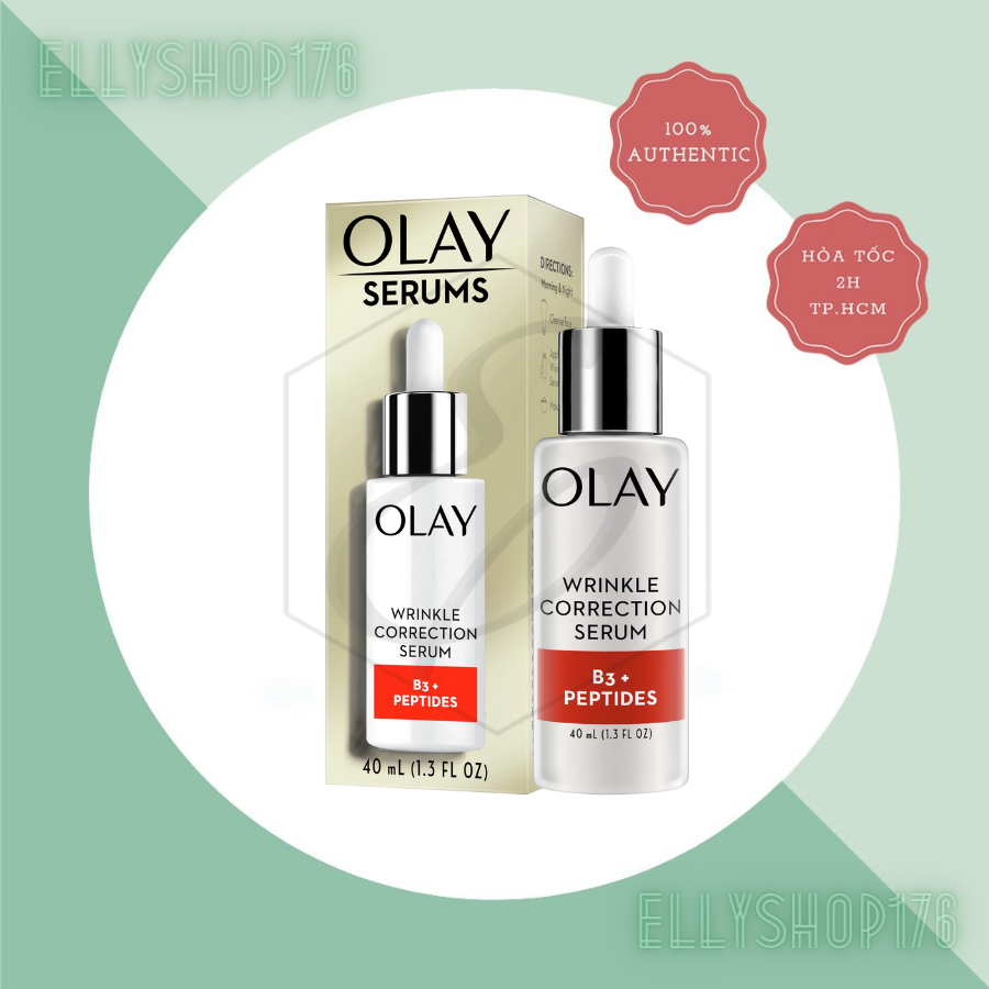 Tinh chất chống nhăn da Serum Olay Wrinkle Correction Vitamin B3 Peptides 40ml