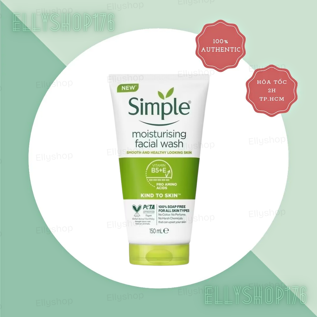 Sữa Rửa Mặt Simple Moisturising Facial Wash - 150ml