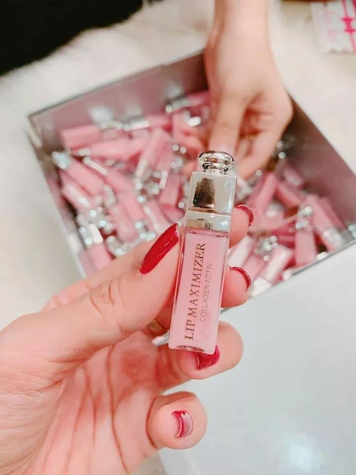Son Dưỡng Môi Mini Dior Collagen Addict Lip Maximizer 2ml  001  Pink  komall